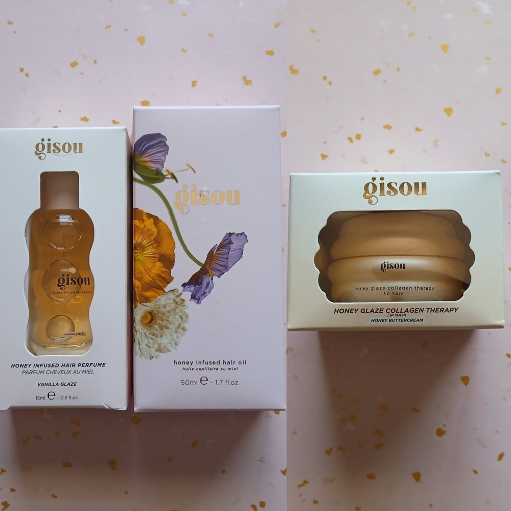 NIB Gisou Honey Infused Hair Perfume/ Hair Oil/Collagen Lip Mask